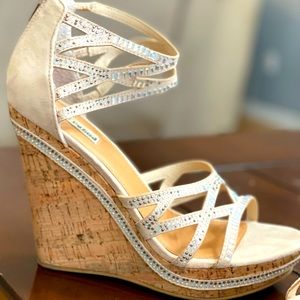 Women’s Rhinestone Platform Wedge Shoes